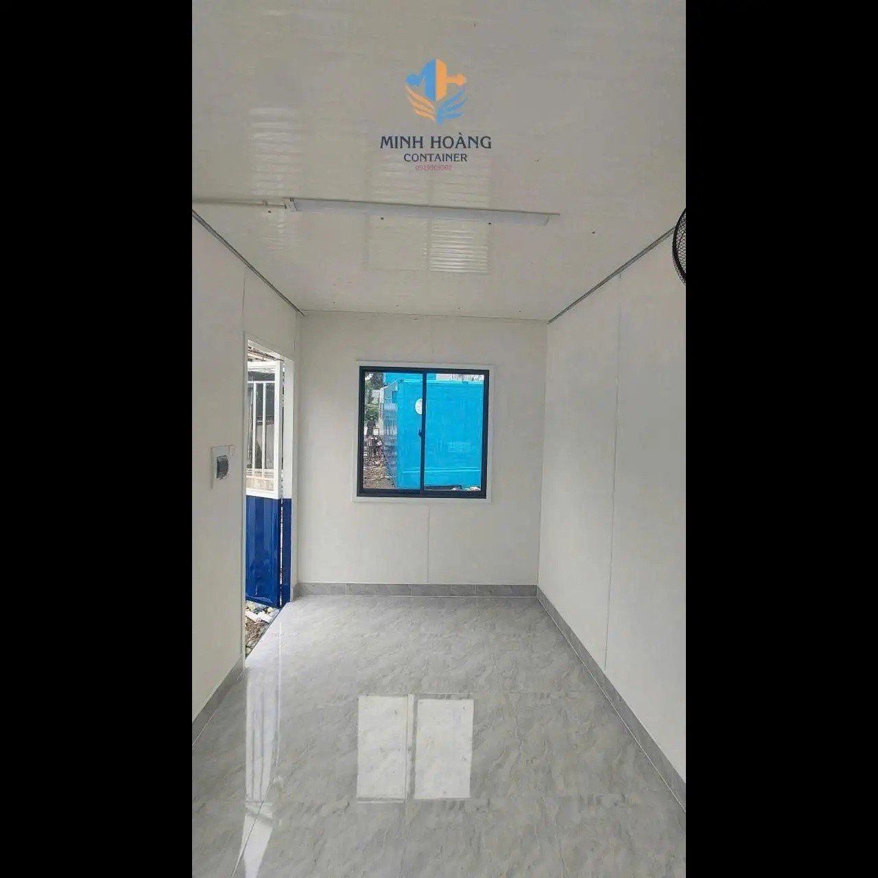 Container Văn Phòng 10 Feet Xanh Dương Trắng